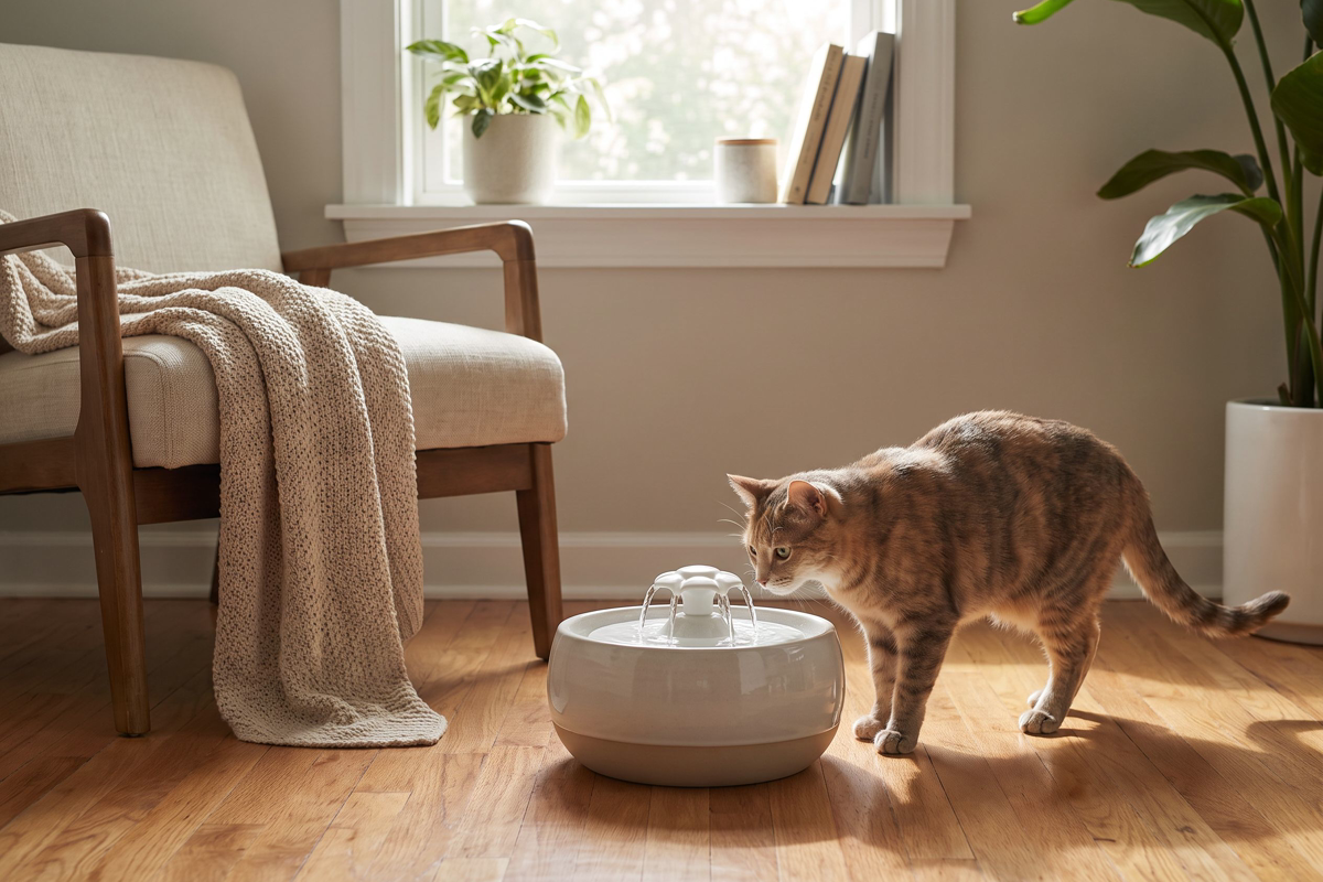 Où placer la fontaine de votre chat : 5 réflexes simples